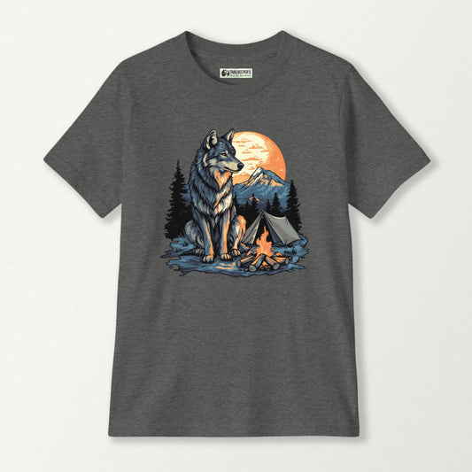 Wolf Camping Kids T-Shirt