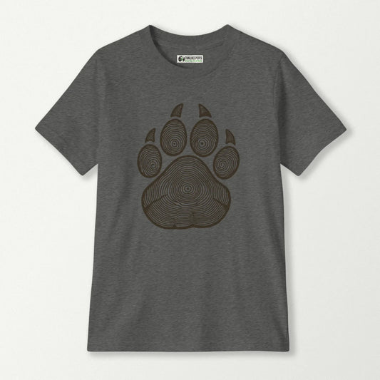 Wolf Paw Tree Rings Kids T-Shirt