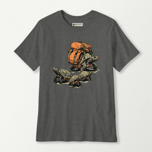 Tortoise Backpacker Family Kids T-Shirt