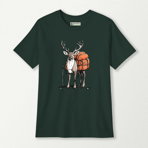 Deer Backpacker Kids T-Shirt