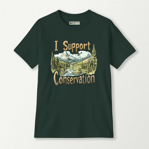 I Support Conservation Kids T-Shirt