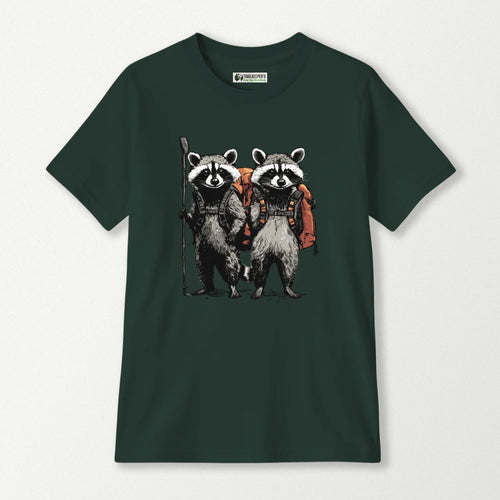 Raccoon Backpacker Buddies Kids T-Shirt