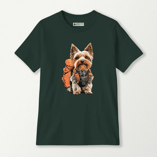 Yorkie Backpacker Kids T-Shirt