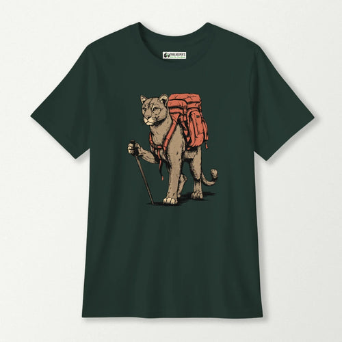 Mountain Lion Backpacker Kids T-Shirt