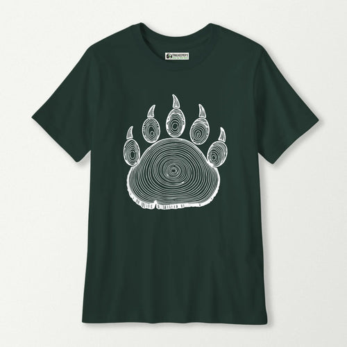 Bear Paw Tree Rings Kids T-Shirt