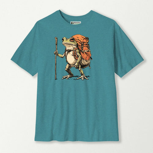 Green Tree Frog Backpacker T-Shirt