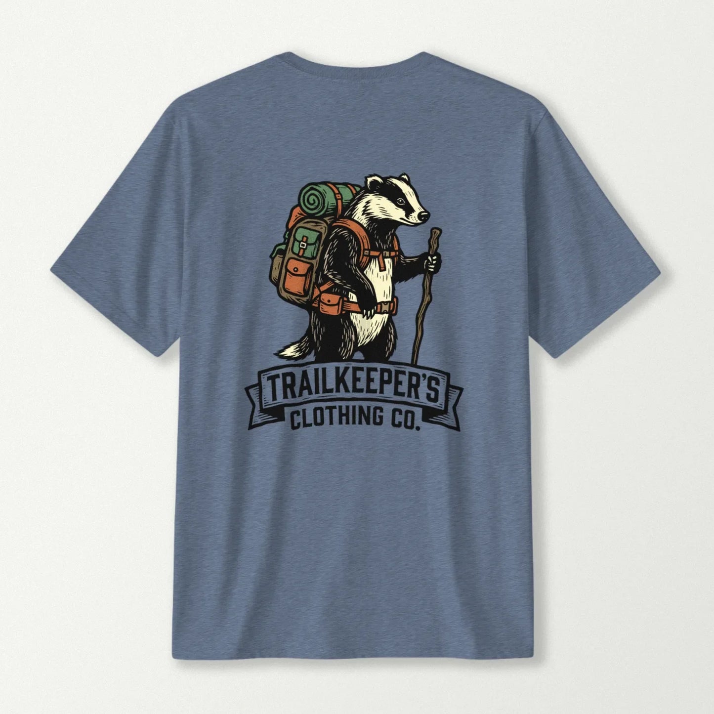Badger Backpacker Back  T-Shirt