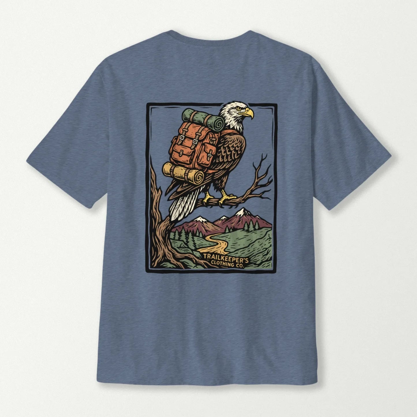 Eagle Backpacker On Branch T-Shirt