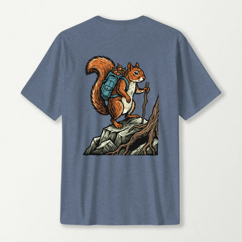Hiking Squirrel  Backpacker T-Shirt