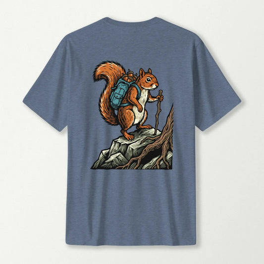 Hiking Squirrel  Backpacker T-Shirt