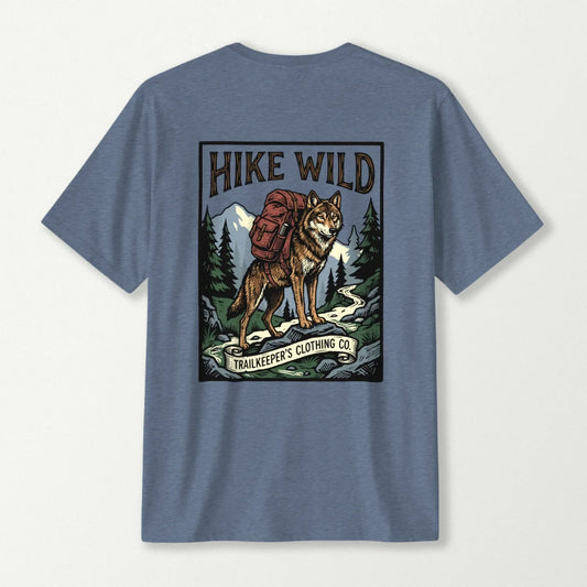 Hike Wild Wolf Backpacker T-Shirt