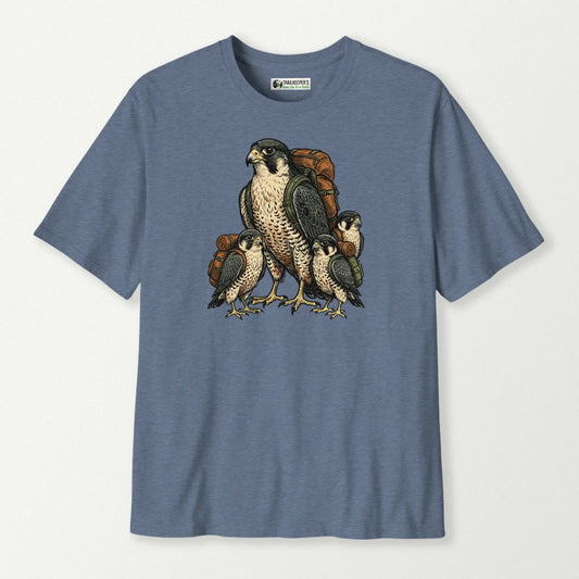 Peregrine Falcon Backpacker Family T-Shirt