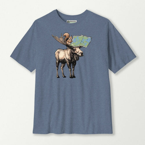 Squirrel Navigator On Moose T-Shirt