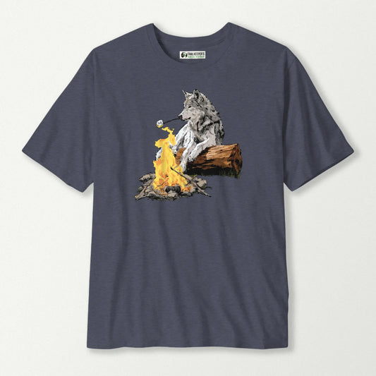 Wolf Marshmallow Roaster T-Shirt