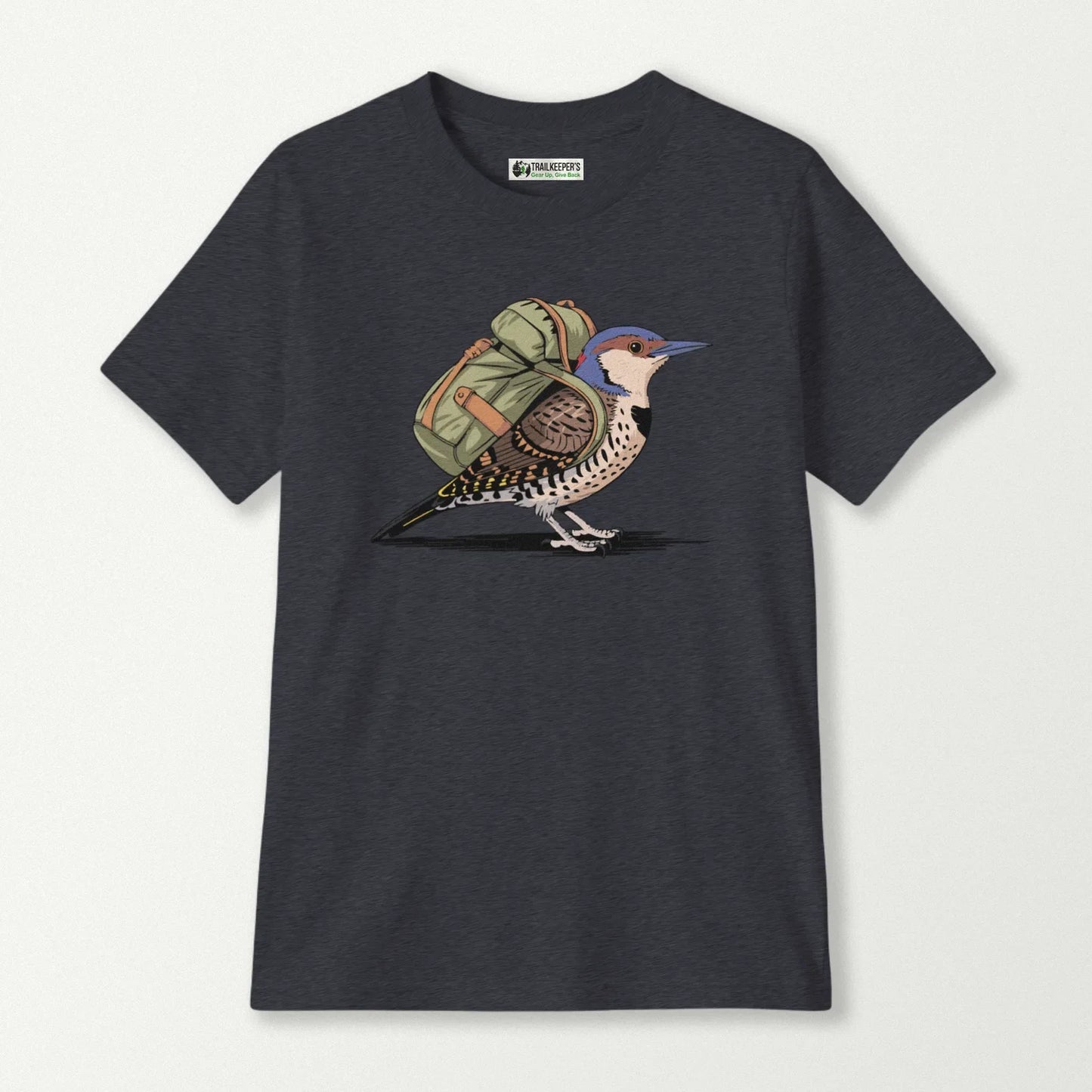 Female Flicker Bird Backpacker Kids T-Shirt