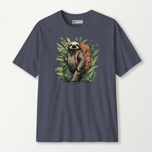 Sloth Backpacker In Forest T-Shirt