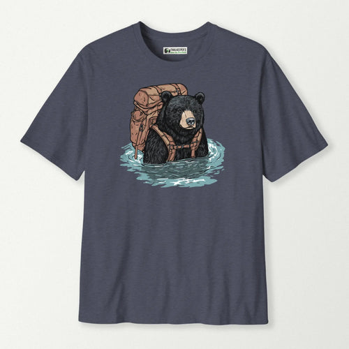 Black Bear Backpacker Fording River T-Shirt