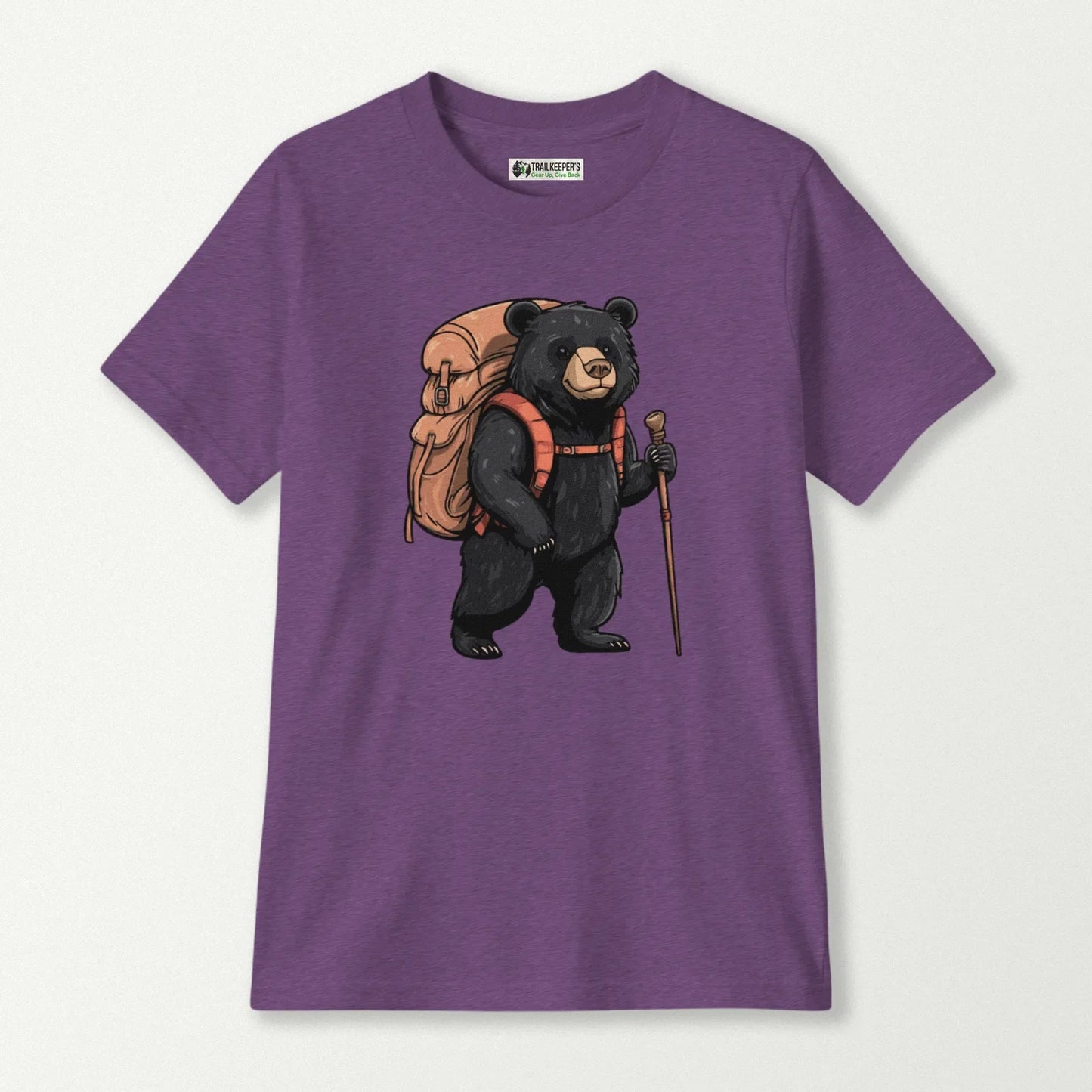 Black Bear Backpacker Kids T-Shirt