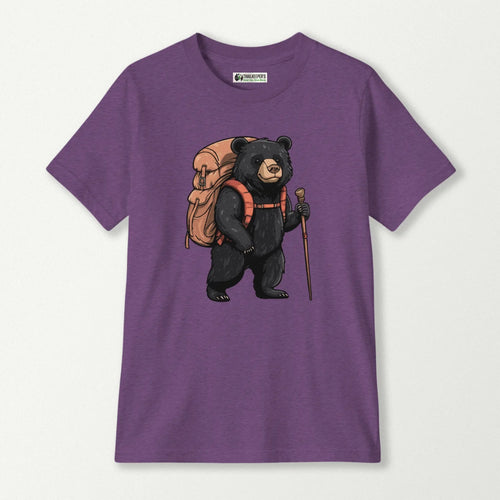 Black Bear Backpacker Kids T-Shirt