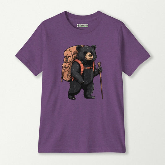 Black Bear Backpacker Kids T-Shirt