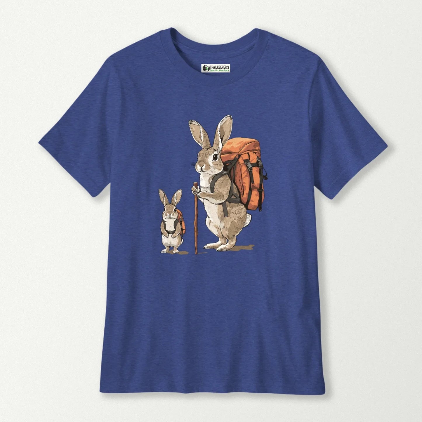 Rabbit Backpacker Family Kids T-Shirt