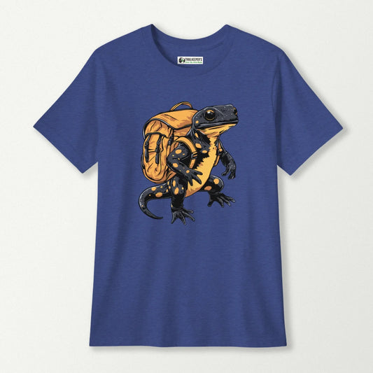 Yellow Spotted Gecko Backpacker Kids T-Shirt