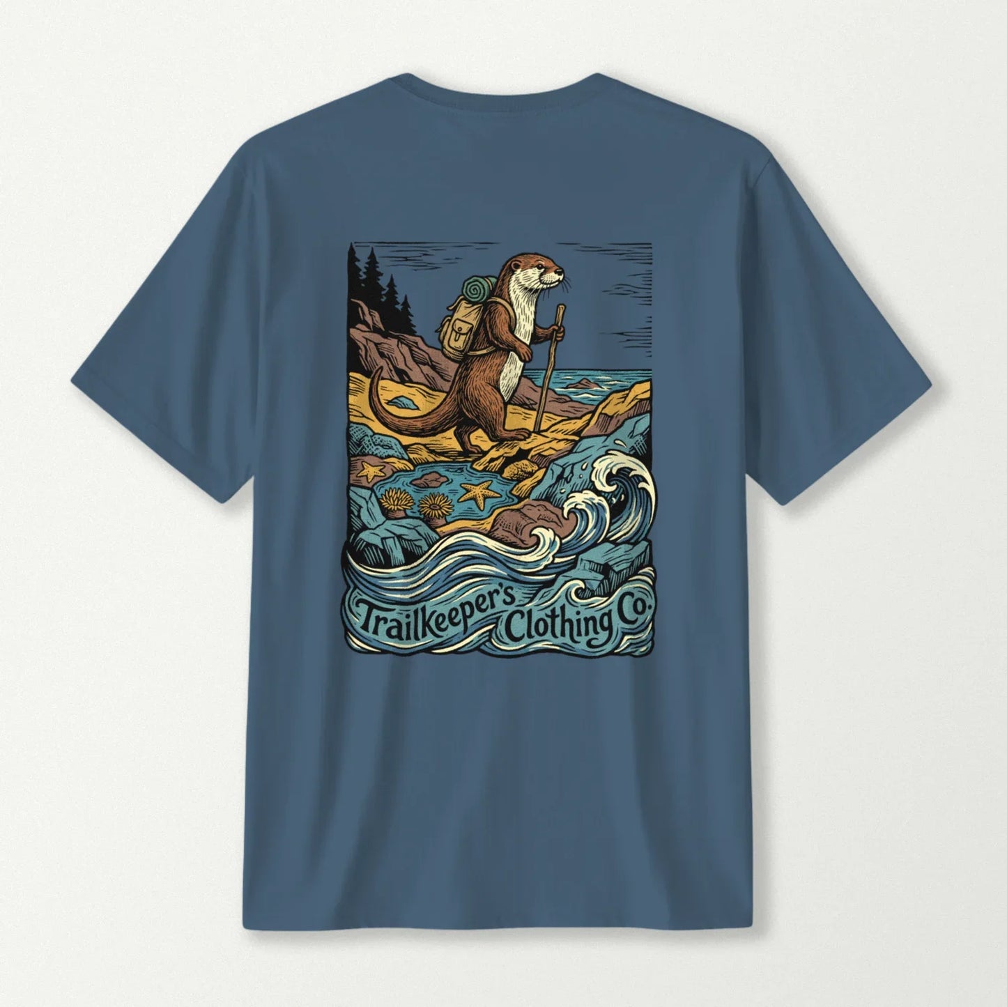 Shoreline Otter Backpacker  T-Shirt