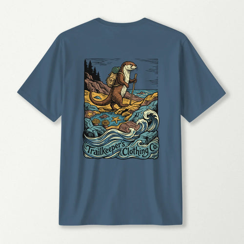 Shoreline Otter Backpacker  T-Shirt