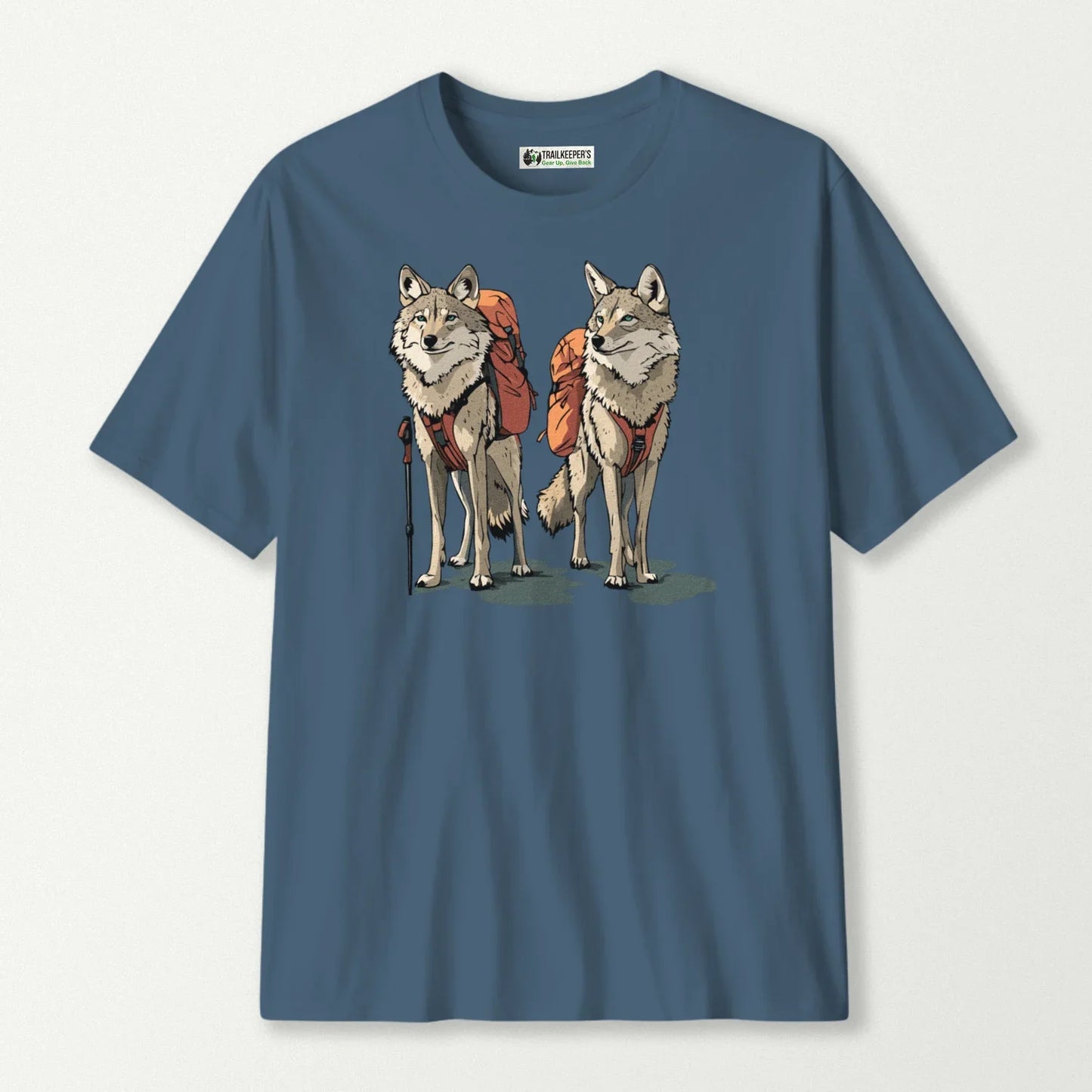 Coyote Backpacker Couple T-Shirt