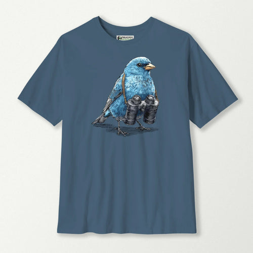 Indigo Bunting Bird Watcher T-Shirt