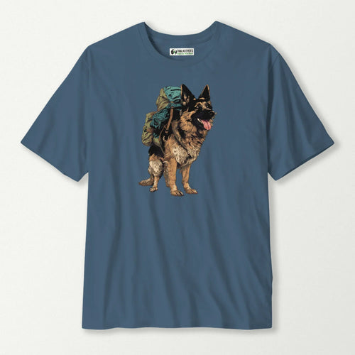 German Shepherd Backpacker T-Shirt