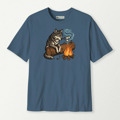 Wolf Marshmallow Roaster T-Shirt