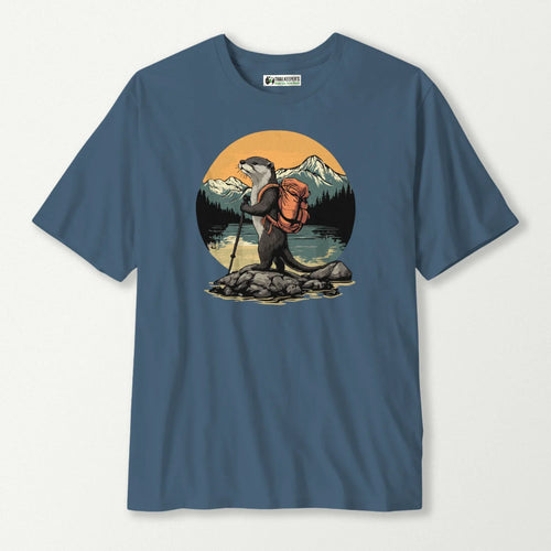 Otter Backpacker On The River T-Shirt