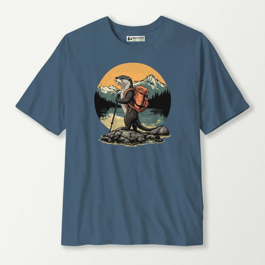 Otter Backpacker On The River T-Shirt