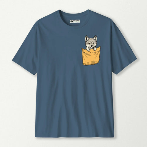 Wolf In Pocket T-Shirt