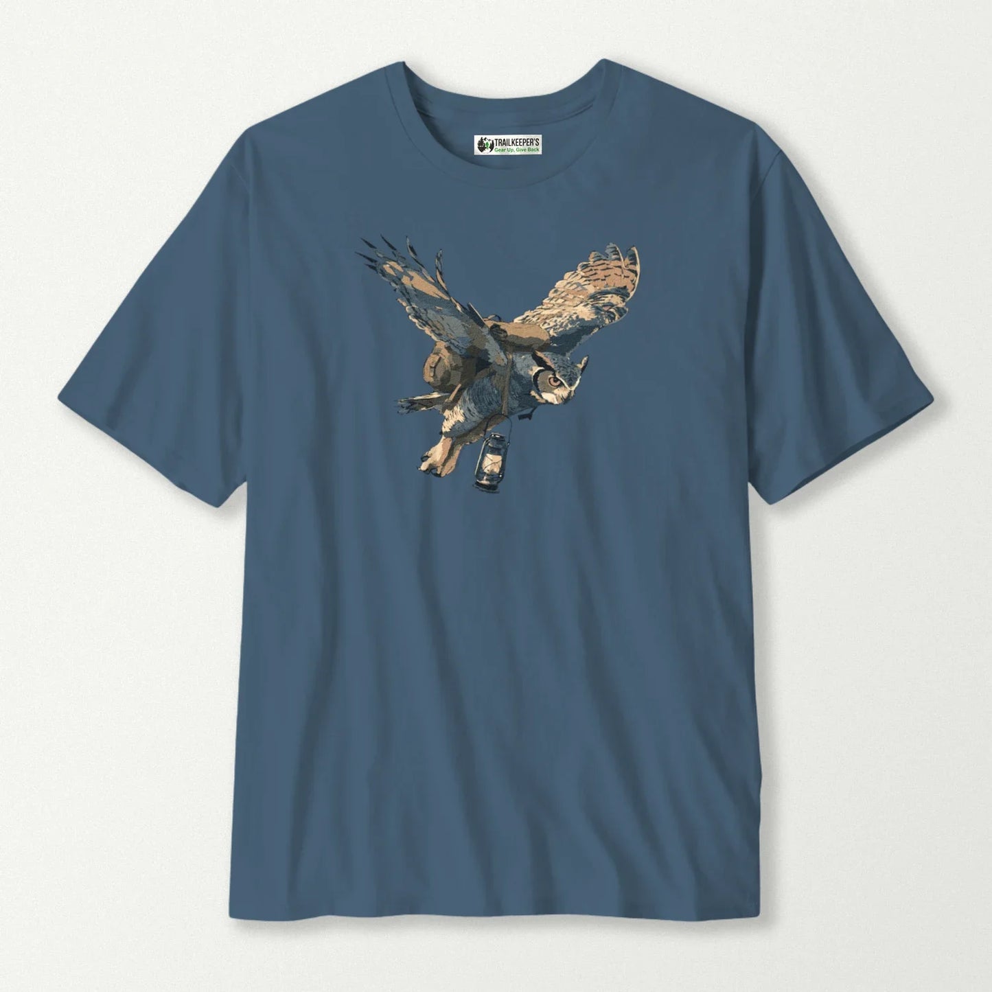 Great Horned Owl Lantern Carrier T-Shirt