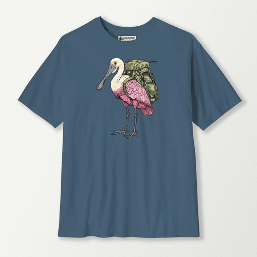 Roseate Spoonbill Backpacker T-Shirt