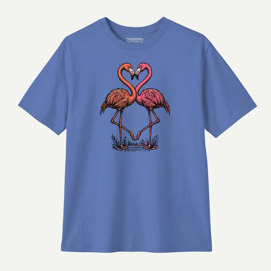 Flamingo Heart Couple T-Shirt