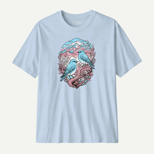 Mountain Bluebirds Scene T-Shirt