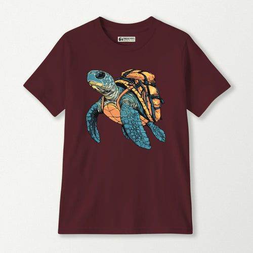 Sea Turtle Backpacker Kids T-Shirt