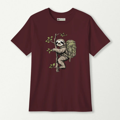 Sloth Backpacker In Tree Kids T-Shirt