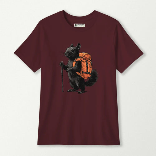 Black Squirrel Backpacker Kids T-Shirt