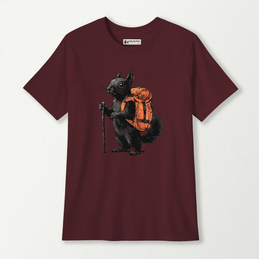 Black Squirrel Backpacker Kids T-Shirt