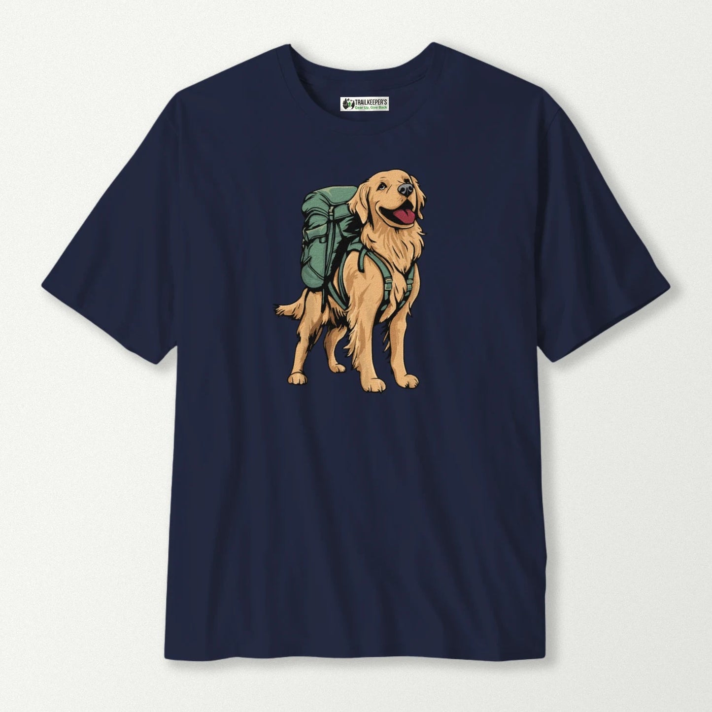 Golden Retriever Backpacker T-Shirt