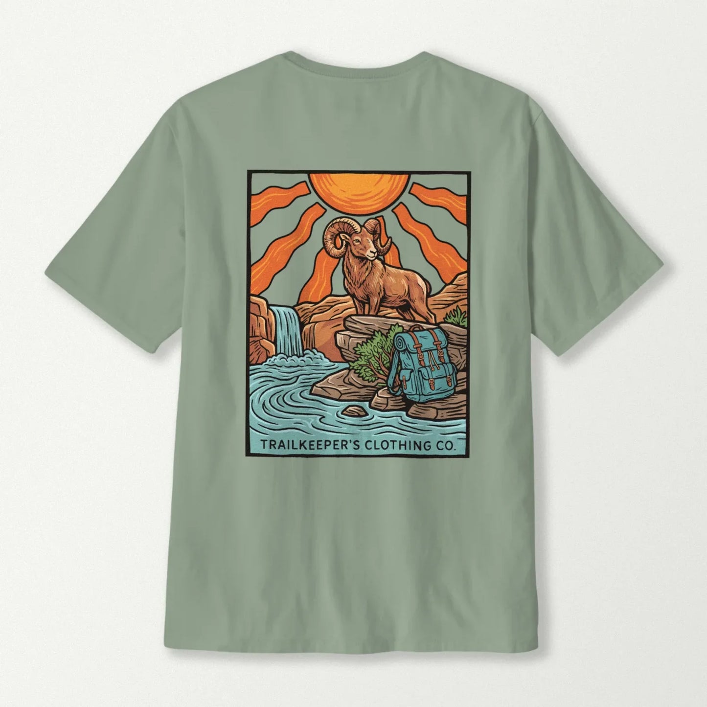 Ram At Sunny Waterhole T-Shirt