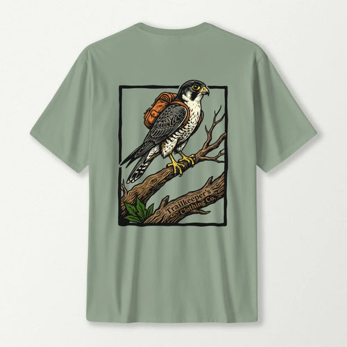 Peregrine Falcon Forest Backpacker T-Shirt