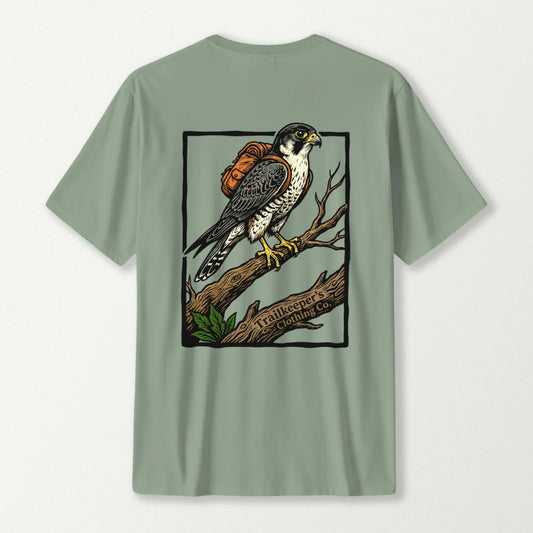Peregrine Falcon Forest Backpacker T-Shirt