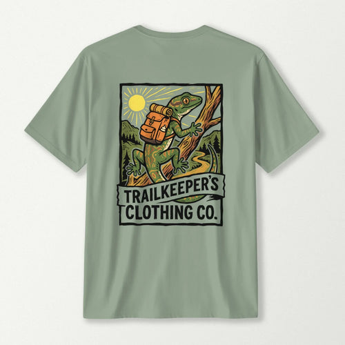 Gecko Backpacker On Trail T-Shirt