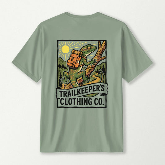 Gecko Backpacker On Trail T-Shirt