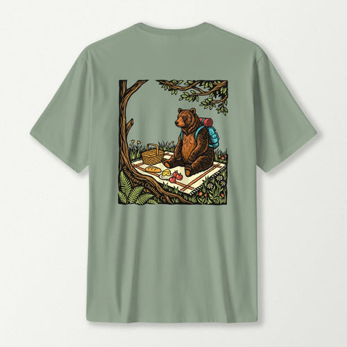 Picnicing Bear Backpacker T-Shirt